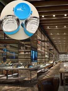 1 pieza Caja de almuerzo Bento con compartimentos aislados y extraíbles, con estilo y práctica, hecha de acero inoxidable de alta calidad, adecuada para trabajadores de oficina, estudiantes, picnics al aire libre, comidas en el hogar