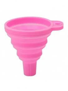 1 个可折叠漏斗 - 灵活且节省空间的设计，适用于厨房和餐厅 - 随机颜色，厨房必备工具，用于油、酒、液体倾倒的填充和倾倒漏斗，防溅，易于存放，适合厨房整理