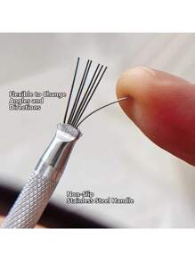 2/3/4/5Pcs Feather Wire Texture Pottery Tools Polymer Clay Modeling &Multifunctional Nail Art Seven-Needle Wire Brush Tool DIY Ceramic Brush Pottery Tools ,Nail Designs,Cake Accessories