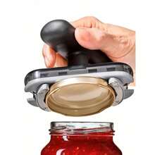 1/2 Pcs Adjustable, Easy-Grip, Multifunctional Kitchen Tool, Essential Manual Can Opener, Easy To Open, Suitable For Gatherings And Daily Use - Multicolor - View 1