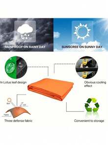 مظلة مثلثة للخارج، شريحة تظليل للشمس لشرفة/شرفة، مظلة شمس مطوية مطلية بالفضة، مناسبة للأحداث الخارجية/الحديقة/الممر/الفناء/الشرفة - مثلث - مشاهدة 4