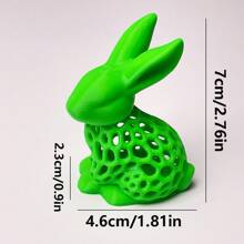 1 st. Ins Style Fris Groen Hol Konijn Woondecoratie, Schattig Vorm Bureau Ornament, Natuurlijk Warm Creatief Ambachtelijk Cadeau, Vakantie Sfeer Cadeau