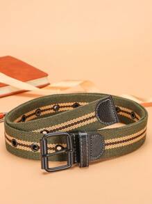 1 Pc Unisex Nylon Breathable Canvas Belt, Casual Fashion Classic Nylon Material Outdoor Casual Jeans Webbing, Suitable For Halloween