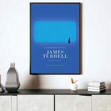 1 件詹姆斯·特瑞尔评论洛杉矶郡立艺术博物馆展览海报北欧现代油画泰特现代美术馆印刷品客厅家居装饰无框架