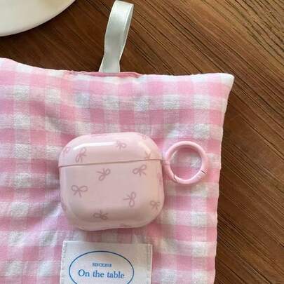 Bow-Knot Ins 蝴蝶结 AirPods Pro 2 保护套，韩版 AirPods 4/3 代蓝牙耳机保护套，防摔可爱配件，兼容 AirPods 1/2