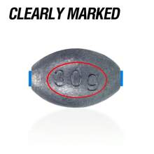 10Pcs Fishing Sinkers Olive Shape Fishing Accessories 5G/7G/10G/15G/20G/30G Fishing Lead Weight Plastic Core For Long Casting