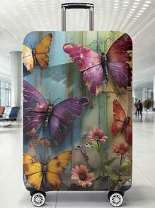 Butterfly Pattern Luggage Compartment Lid 18-32 Inch Flexible Luggage Compartment Lid, Suitable For 18-32 Inch Luggage Compartment Lid Anti Scratch Protector Luggage Compartment Protector Luggage Compartment Lid Protective Cover Dust Cover Suitcase Dust Cover Travel Accessories Luggage Cover Suitcase Cover Travel Case Cover Luggage Protector For Back To School For Travel For School For Business For Outdoor Waterproof - Multicolor - View 29