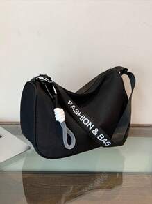 Grand sac à bandoulière, sac bandoulière diagonal, sac sportif polyvalent et décontracté de style ravioli