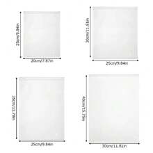 10pcs Travel Zipper Bags, PE Storage Bags, Semi-Transparent Plastic Bags With EVA Zipper, Zipper Bags, Waterproof Packaging Bags