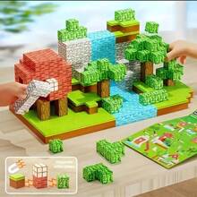 [数量选项] 件磁性积木套装 - 磁性玩具、儿童立方体建筑玩具、创造磁性世界、STEM 礼物、课堂奖励、男孩和女孩的生日礼物（随机颜色和图案） - 彩色 - 查看 3