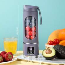 1500mAh USB Rechargeable Portable Milkshake Blender With LED Display, 12-Blade, Mini Juice Blender For Instant Nutrition