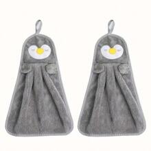 3PCS Small Cute Cartoon Microfiber Towel-Soft, Absorbent, Quick-Drying, Multifunctional, Easy To Hang-A Must In Modern Bathrooms, Kitchens, Living Rooms And Toilets