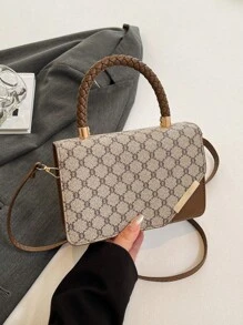 盒形链条单肩包，时尚休闲斜挎包，女士手提包，2025 年春季新品