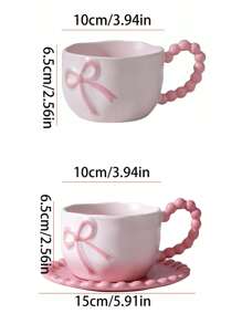 1 件 350ml 陶瓷咖啡杯碟套装，法式浮雕 INS 高端瓷器马克杯，英式简约下午茶杯碟，阿拉伯咖啡杯，意大利浓缩咖啡/拿铁杯，适用于办公室，早餐牛奶杯，日常茶会，适合朋友生日，节日纪念品返校