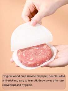 1 件/2 件（100 张汉堡纸）汉堡多功能肉饼压榨机，汉堡肉饼模具，厨房小工具