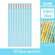 Customized Pencils With Engraved Names, HB/2B Student Pencils With Erasers, Suitable For Exams Back To School,Multi-Functional,Ornamental,Reusable,Modern,Colorful,Cute,Vintage,Cartoon,Kawaii,Custom,Personalized,Unique,Customized,Workers,Clients,Students,For Business/Work/Office,For School - [Customized Text]Pencil - View 10