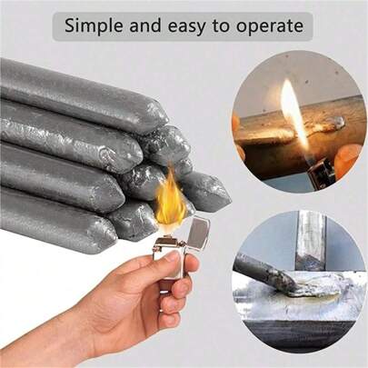 Bộ 6 dây hàn đa năng nhiệt độ thấp, dụng cụ hàn gia dụng, dây hàn nhẹ, dây hàn có điểm nóng chảy thấp, thích hợp cho đồng, sắt, nhôm và chất hàn có lõi trợ dung.