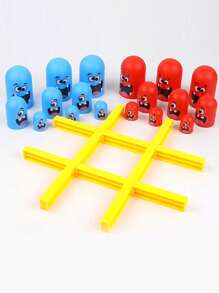 A Nesting Doll Tic-Tac-Toe Toy, An Interactive Tabletop Game For Friends Gathering, A Battle Game Toy, A Birthday Party Game - Multicolor - View 2