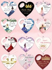 Personalisiertes Geschenk, magnetischer Flaschenöffner, 15-18 Jahre Geburtstagsparty Geschenk, Prinzessin Stil Design, Mädchen Party, multifunktional, schimmelresistent, sehr dekorativ, exquisit, modisch, hochwertig, modern, retro, individualisiert, einzigartig, personalisiert, ideales Geschenk für sie, Freund, Freundin, Vater, Mutter, Familie, Freunde, Sohn, Tochter, Kinder, Jahrestag, Geburtstag, Geschenk für Vater, gemütliche Atmosphäre, Zuhause, individualisierter Flaschenöffner und Zubehör - Verschiedenfarbig - Übersicht 7