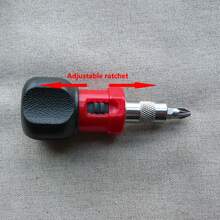 34/20/11件套迷你棘轮螺丝刀套装，一字/星形批头，多功能套筒，正反两用，6.35mm六角接口，小型棘轮螺丝刀 - 彩色 - 查看 11