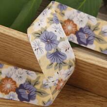 碎花提花丝带，DIY 蝴蝶结发饰，服装和鞋子装饰，礼盒包装，印花图案缎带 - 彩色 - 查看 11