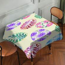 1pc Easter Tablecloth With Rabbit & Egg Design, Suitable For Spring/Summer Decoration, Easter Gift, Indoor/Outdoor, Easter Party & Home Decor, Easter Decorations, Farmhouse Decor - Multicolor - View 62