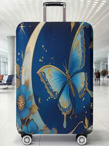 Butterfly Pattern Luggage Compartment Lid 18-32 Inch Flexible Luggage Compartment Lid, Suitable For 18-32 Inch Luggage Compartment Lid Anti Scratch Protector Luggage Compartment Protector Luggage Compartment Lid Protective Cover Dust Cover Suitcase Dust Cover Travel Accessories Luggage Cover Suitcase Cover Travel Case Cover Luggage Protector For Back To School For Travel For School For Business For Outdoor Waterproof - Multicolor - View 23
