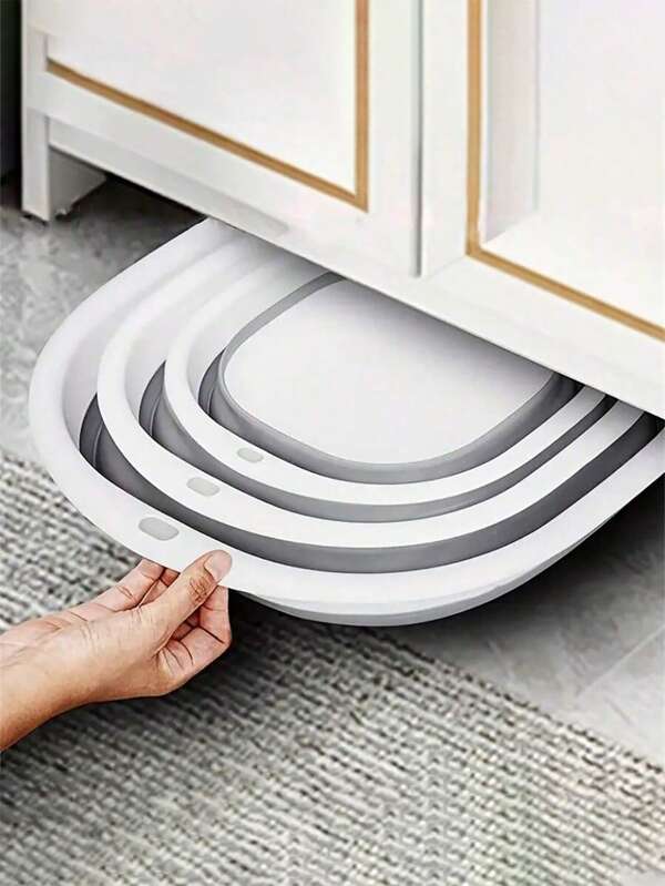 1/3 حوض غسيل قابل للطي أنيق وعملي، حوض غسيل محمول قابل للطي لغسل الوجه والخضروات والملابس الداخلية وغسل القدمين، للمنزل والمدرسة والمكتب والسيارة، مصنوع من مواد آمنة للأطفال، سهل التنظيف، خفيف الوزن وقابل للتمدد، ديكور حمام المنزل، ديكور الخريف، عودة إلى المدرسة