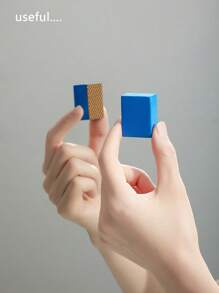 2pcs Rust Remover & Stain Remover, Magic Eraser Sponge, Abrasive Sponge Block, Blemish-Free Sponge Wipe, For Bathroom Glassware, Kitchen Pot Stains, Faucet, Cookware & Glassware Cleaning Tool, Removes Dirt, Rust & Limescale