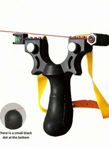 1pc Professional Slingshot, Yellow And Black, Used For Outdoor Hunting And Shooting Practice. Outdoor Shooting Fun Slingshot Decompression Artifact, Slingshot Hunting Game, Outdoor Slingshot, Party Discount, Hunting Slingshot(Rubber Band .Color Random)