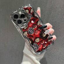Una funda de teléfono eleganteNo incluye cordón ni soporte. CreativoCompletoPantallaOjoDiseñoPatrónMóvilTeléfonoCasoCompatibleCon 1615141312ProMAXSuaveBorde11ProtectorCaso,AdecuadoParaRegalosParaMasculinoYNoviaRegaloParaCumpleañosMadre,Familia,Amigos,NovioNovia - Plateado - Ver 4