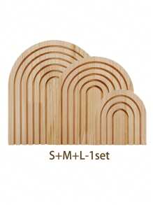 Wooden Rainbow Arch Decor Boho Home Decor Decorative Cutting Board Wood Serving Board Boho Arch Wood Board Charcuterie Boards For Kitchen Shelf Decor(Wood) Tray Plates Plate Kitchen Decor Trays Fruit Tray Tray Decor Gifts Birthday Graduation