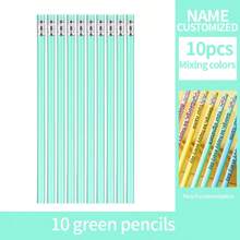 Customized Pencils With Engraved Names, HB/2B Student Pencils With Erasers, Suitable For Exams Back To School,Multi-Functional,Ornamental,Reusable,Modern,Colorful,Cute,Vintage,Cartoon,Kawaii,Custom,Personalized,Unique,Customized,Workers,Clients,Students,For Business/Work/Office,For School - [Customized Text]Pencil - View 12