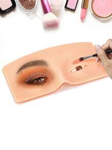 Silicone Makeup Practice Head - Realistic Feel & Easy Clean - Ideal For Artists & Beginners - Perfect Tool For Mastering Makeup Skills