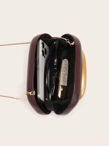 Evening Bag Clutch Purses For Women Ladies Party Bag Exquisite Hardware Handle Buckle PU Bag Bag Bridal Wedding Purse For Ladies Bag Metal Chain Bag Versatile Handheld Bag Cocktail Party Wedding New Wallet Banquet Bag