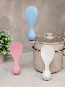 1pc Tumbler Anti-Stick Rice Spoon New Household Can Be Vertical Without Hurting The Pot, The Rice Spoon Is Easy To Clean And The Kitchen Is Easy To Cook.