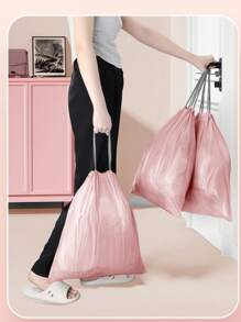 Ice Berry Thick Drawstring Garbage Bags, Extra Heavy Duty Household Kitchen Trash Bags, Student Dorm Liners