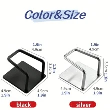 1/2/6pcs Kitchen Sink Stainless Steel Sponge Holder - Rust-Proof Brushed, Anti-Rust Waterproof Quick Dry - Multicolor - View 8