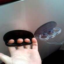 2 Ventosas Garra 3 Dedos PVC Preta 110mm Martelinho De Ouro