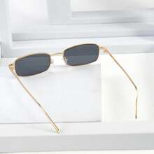 时尚装饰时尚眼镜小方框，时尚夏季海滩时尚眼镜，适合夏季海滩度假、户外、旅行 - 彩色 - 查看 4