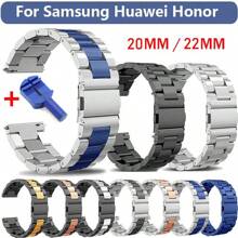 1Pc Stainless Steel 20mm 22mm Quick Release SamsungGalaxy Band Adjustable Replacement Strap Compatible With Samsung Galaxy Watch Gear Active2 S2 Gear S3 Gt 2 HonorWatch HuaweiWatch GT2 42mm 46mm, Huami Amazfit GTS GTR 2e 47mm Fashionable Casual Bracelet Wristband Smartwatch Accessories For Daily,Party,Holiday,Summer Back To School Perfect Gift For Mother, Father, Lover, Student