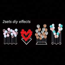 2 套多功能气球拱门套件：适用于婚礼、生日或圣诞派对装饰、情人节用品、派对装饰 - 透明 - 查看 1