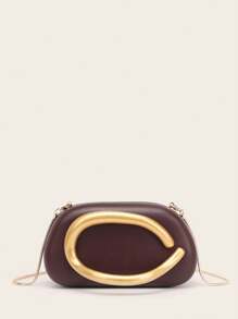 Evening Bag Clutch Purses For Women Ladies Party Bag Exquisite Hardware Handle Buckle PU Bag Bag Bridal Wedding Purse For Ladies Bag Metal Chain Bag Versatile Handheld Bag Cocktail Party Wedding New Wallet Banquet Bag