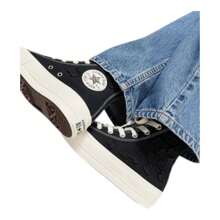 Tenis Converse De Bota LIFT FLOWERS Negros Para Mujer - Negro - Ver 9