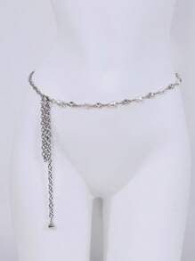 DIY Crystal Chain With Pearl Decor Waist Belt, Straps & Shoulder Strap For Dresses, Luxury Elegant Fashion Accessory' - Multicolor - View 6