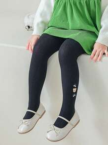 1pc Girls Stirrup Tight, Suitable For Everyday Wear