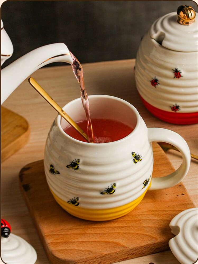 Ceramic Mug With Embossed Animal Pattern, Suitable For Tea, Parties. Perfect For Juice, Milk, Coffee As Family Birthday & Holiday Gifts, Amusing Cup - Animal Mugs - View 8