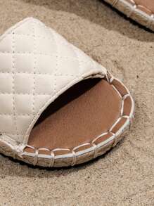 2025新款拖鞋 沙滩白拖鞋 时尚品牌拖鞋 波西米亚风拖鞋 手工制作 拖鞋 软底耐磨 儿童厚底拖鞋 - 米色 - 查看 6