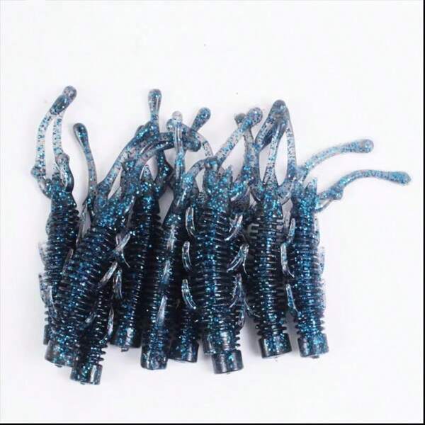 7,5 cm/3 inch, 20 stuks/set zachte vislokmiddelen, kunstmatige kreeft- en garnalenlokmiddelen, kust- en oceaanvisgerei, gemengde kleuren