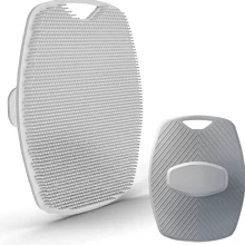 1pc Random Color Silicone Shower Scrubber, Portable For Travel, Unisex, Suitable For Home, School, Hotel Use. Back To School Essential, Travel Essential. Can Be Given As A Small Gift To Friends, Perfect Gift, Gentle Body Cleansing Tool, Deep Cleaning, Reusable, With Handle For Easy Scrubbing, Shower Brush, Exfoliating Scrub, Shower Accessories, Bathroom Decor, Bathroom Accessories